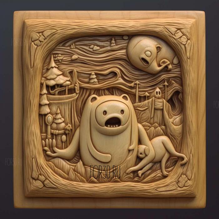 Adventure Time with Finn Jake TV series 2 stl model for CNC
